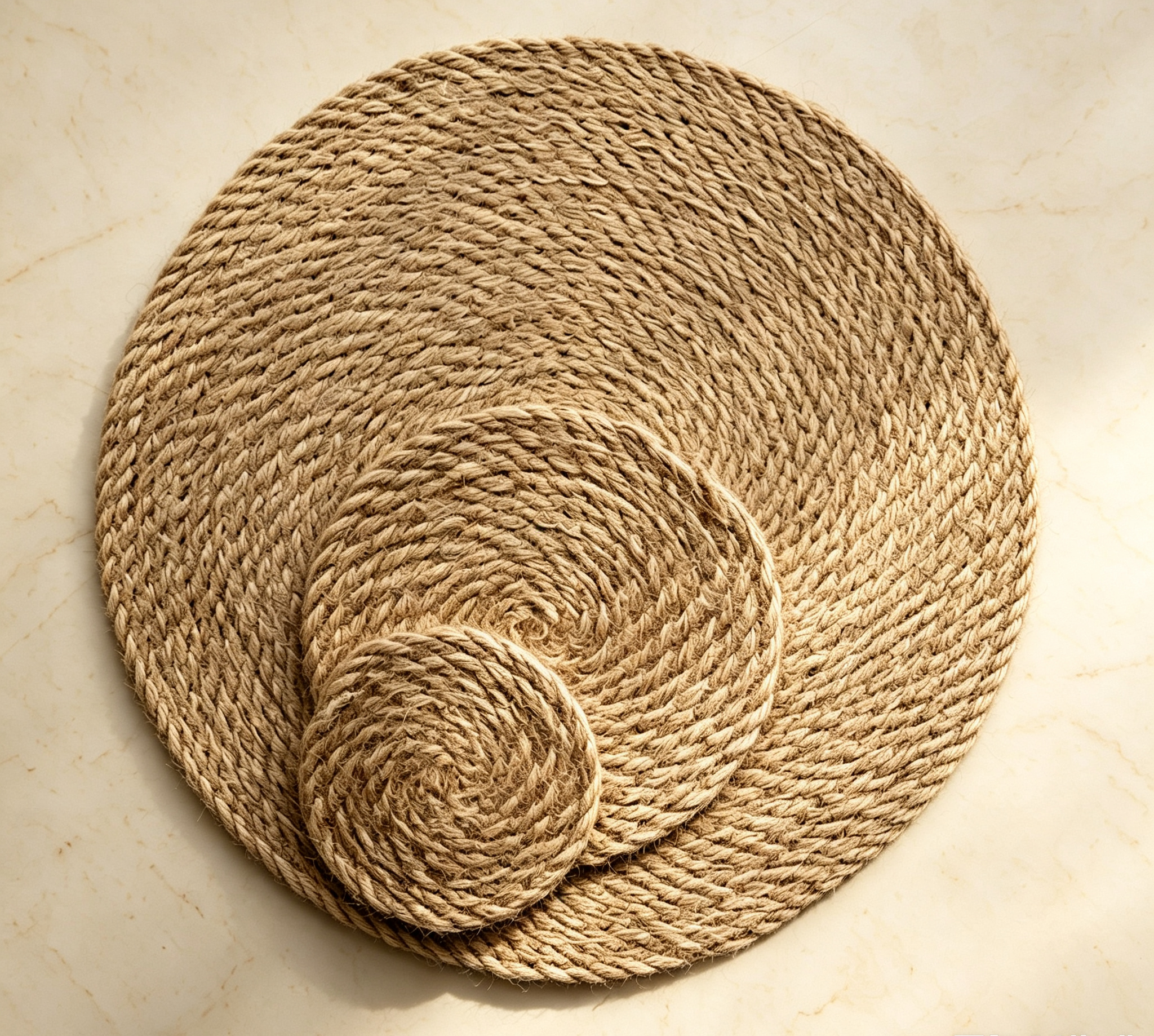 Japanese Natural Linen Cotton Woven Placemats, Eco Heat Resistant Table Mats, Round Anti-Scald Plate Bowl Coaster Set for Home Dining Table Core Product Advantages